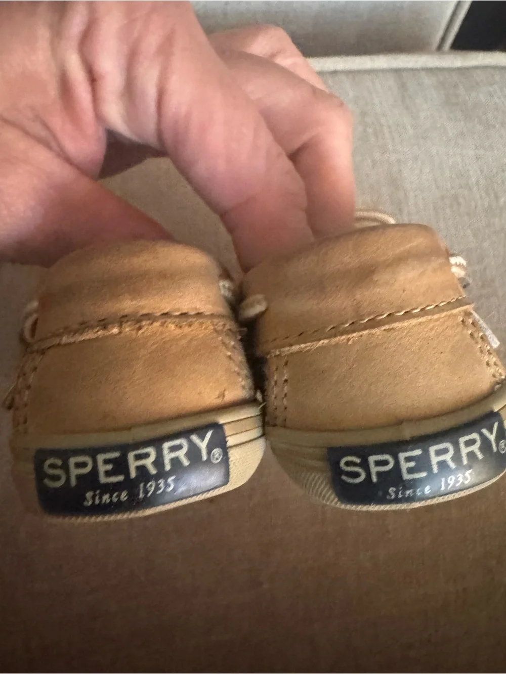 SPERRY Toddler Boat Shoes in Tan